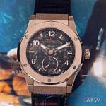Perfect Replica Hublot Classic Fusion Black Skeleton Dial Rose Gold Case 45mm Watch